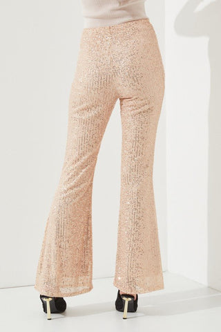 Sparkly High Waisted Sequin Pants from Flare Pants collection you can buy now from Fashion And Icon online shop