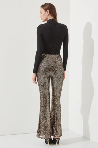 Sparkly High Waisted Sequin Pants from Flare Pants collection you can buy now from Fashion And Icon online shop