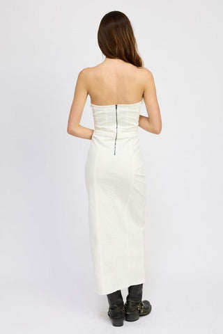 Strapless corset dress from Midi Dresses collection you can buy now from Fashion And Icon online shop
