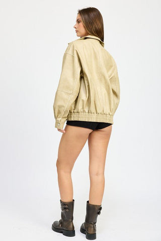 Vintage Oversized Bomber Jacket from Bomber Jacket collection you can buy now from Fashion And Icon online shop