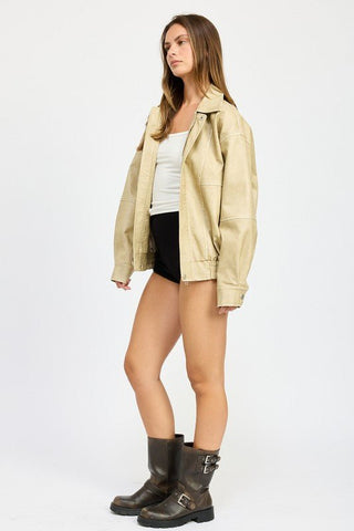 Vintage Oversized Bomber Jacket from Bomber Jacket collection you can buy now from Fashion And Icon online shop
