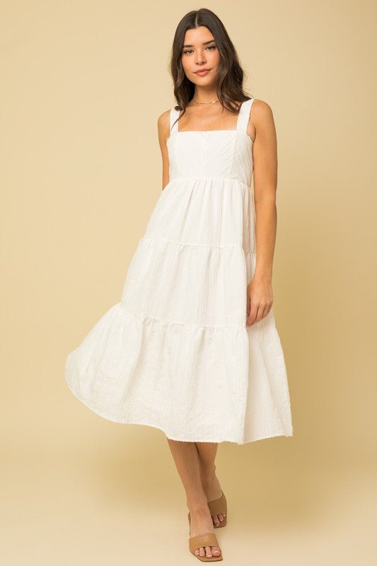 White Midi Dress from Midi Dresses collection you can buy now from Fashion And Icon online shop