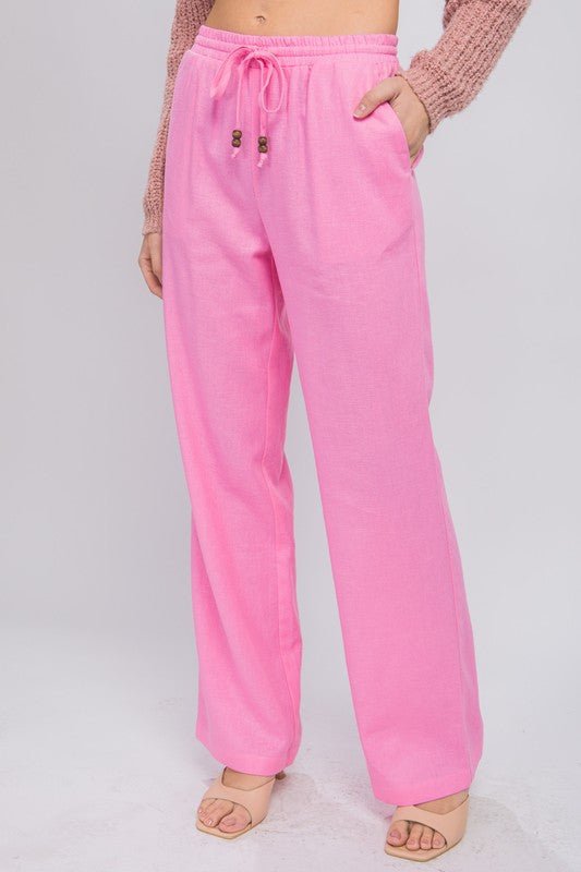 Wide Leg Linen Pants from Pants collection you can buy now from Fashion And Icon online shop