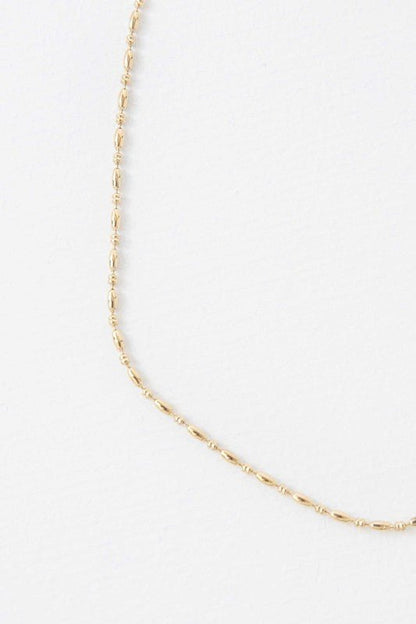 14K Gold Bead Necklace from Necklaces collection you can buy now from Fashion And Icon online shop