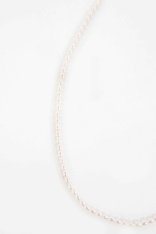 14k Gold Plating Pearl Strand Necklace from Necklaces collection you can buy now from Fashion And Icon online shop