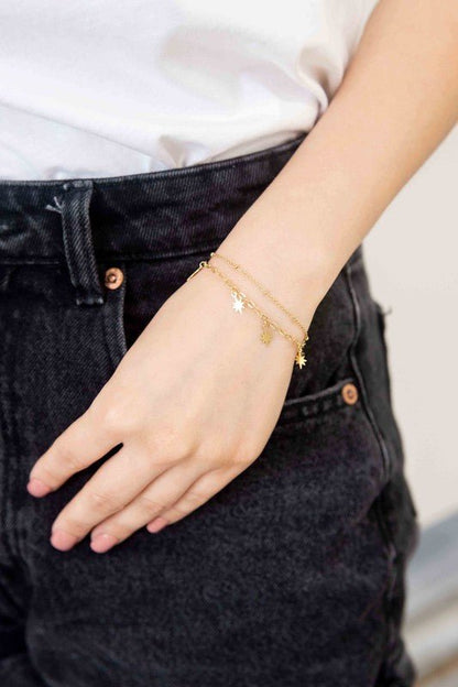 14k Gold Plating Sparks Bracelet from Bracelets collection you can buy now from Fashion And Icon online shop