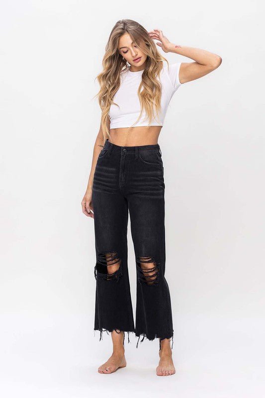 90's Vintage Crop Flare Jean from collection you can buy now from Fashion And Icon online shop