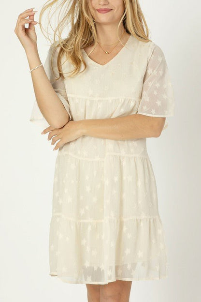 A Line Tiered Dress from Mini Dresses collection you can buy now from Fashion And Icon online shop