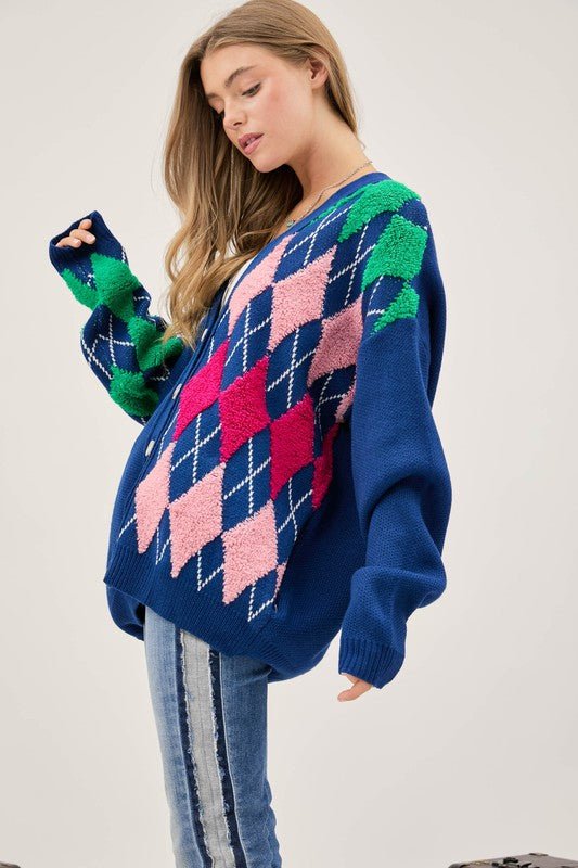 Argyle Cardigan from collection you can buy now from Fashion And Icon online shop