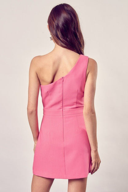 Asymmetric One Shoulder Dress from Mini Dresses collection you can buy now from Fashion And Icon online shop