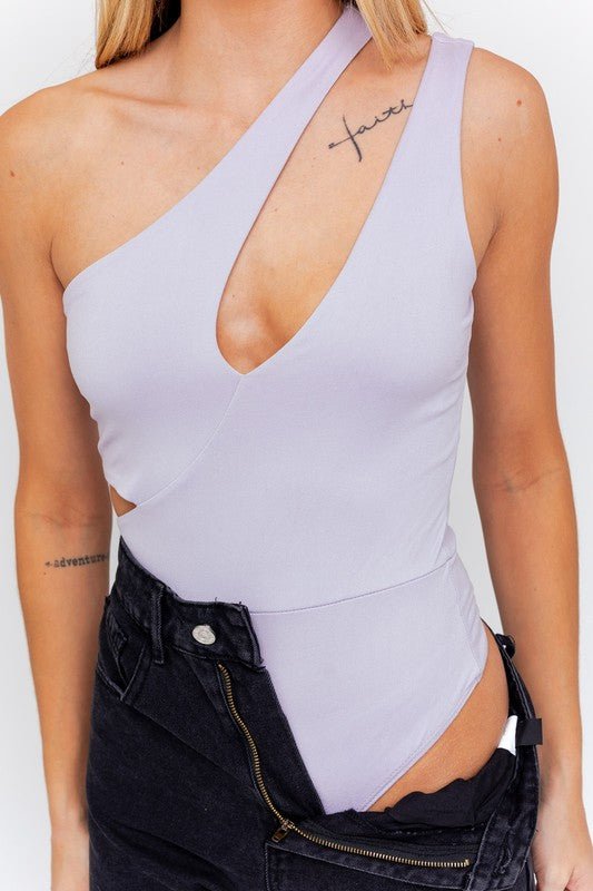 Asymmetrical Cutout Bodysuit from Bodysuits collection you can buy now from Fashion And Icon online shop