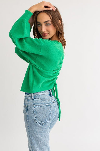 Back Tie Sweater from Sweaters collection you can buy now from Fashion And Icon online shop