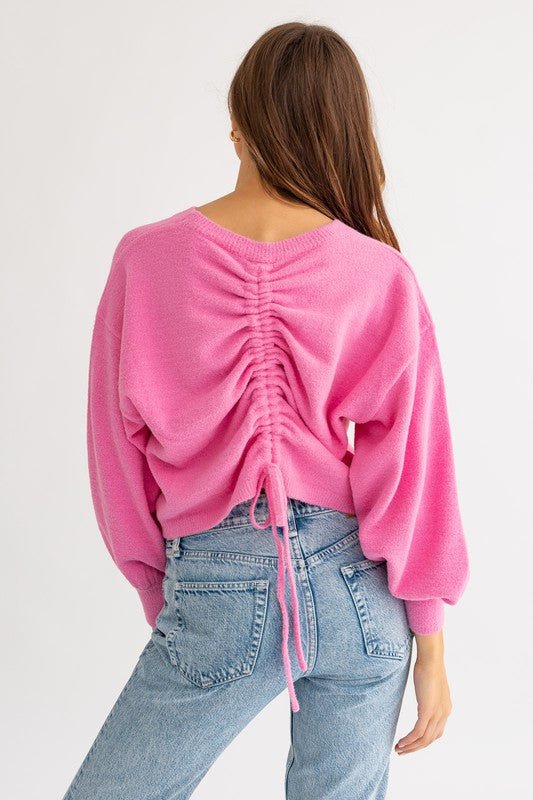 Back Tie Sweater from Sweaters collection you can buy now from Fashion And Icon online shop