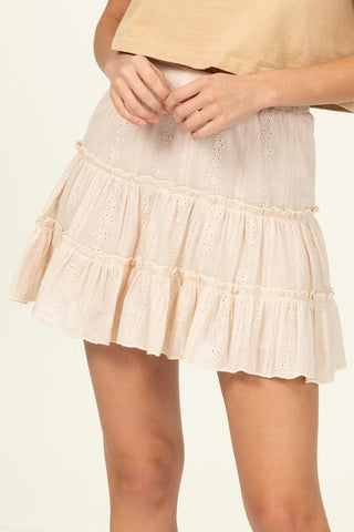 Bella Tiered Mini Skirt from Mini Skirts collection you can buy now from Fashion And Icon online shop