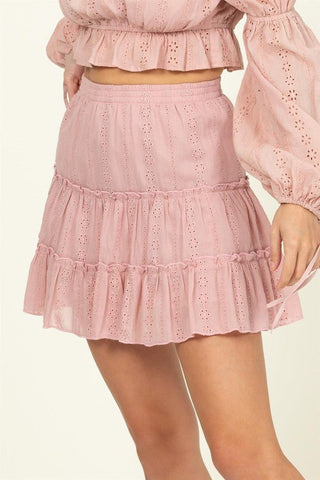 Bella Tiered Mini Skirt from Mini Skirts collection you can buy now from Fashion And Icon online shop