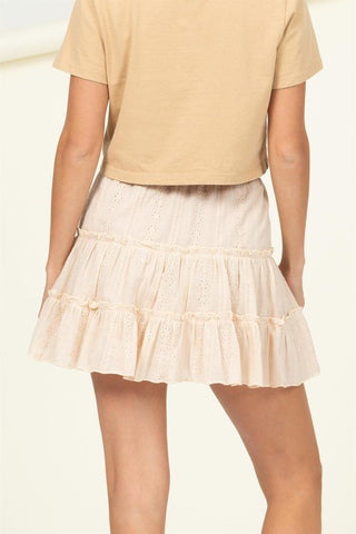 Bella Tiered Mini Skirt from Mini Skirts collection you can buy now from Fashion And Icon online shop