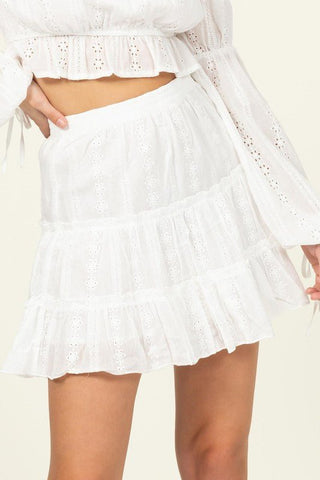 Bella Tiered Mini Skirt from Mini Skirts collection you can buy now from Fashion And Icon online shop