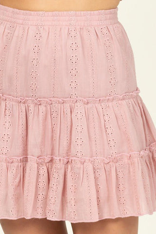 Bella Tiered Mini Skirt from Mini Skirts collection you can buy now from Fashion And Icon online shop