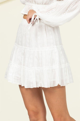 Bella Tiered Mini Skirt from Mini Skirts collection you can buy now from Fashion And Icon online shop