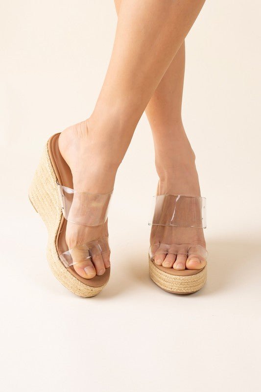 BIGFAN-S Clear Wedges from collection you can buy now from Fashion And Icon online shop