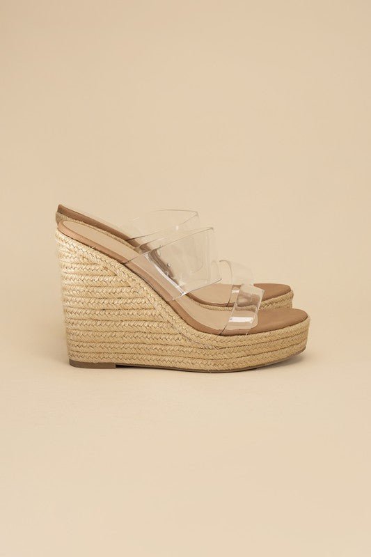BIGFAN-S Clear Wedges from collection you can buy now from Fashion And Icon online shop