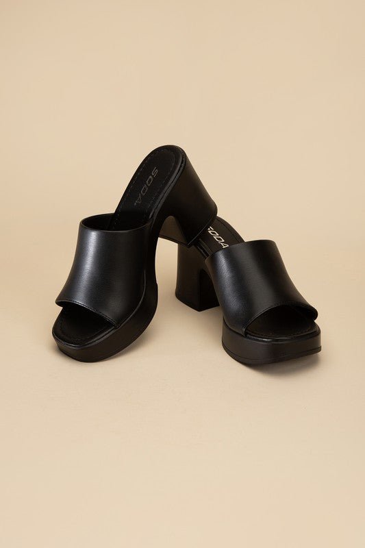 Block Heel Mule from Sandals collection you can buy now from Fashion And Icon online shop