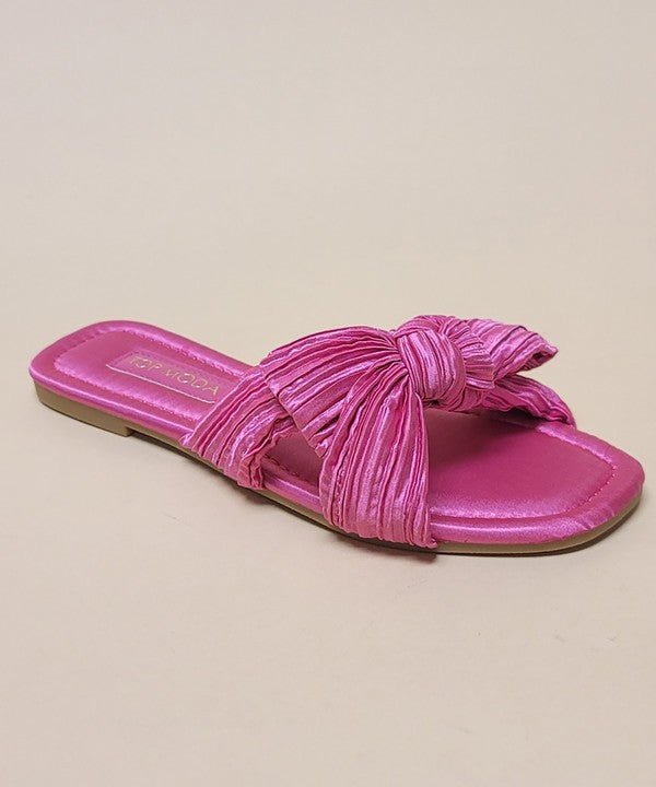 Bow Sandals Flat from collection you can buy now from Fashion And Icon online shop