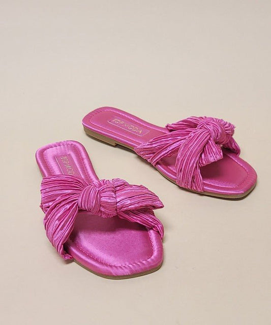 Bow Sandals Flat from collection you can buy now from Fashion And Icon online shop