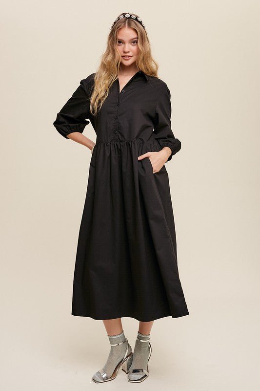 Button Front Maxi Dress from Maxi Dresses collection you can buy now from Fashion And Icon online shop