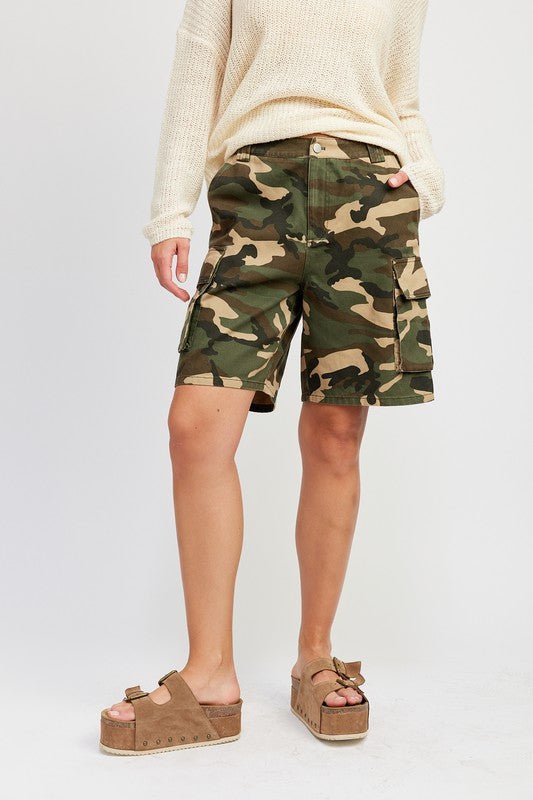 Camo Cargo Shorts from Cargo Shorts collection you can buy now from Fashion And Icon online shop