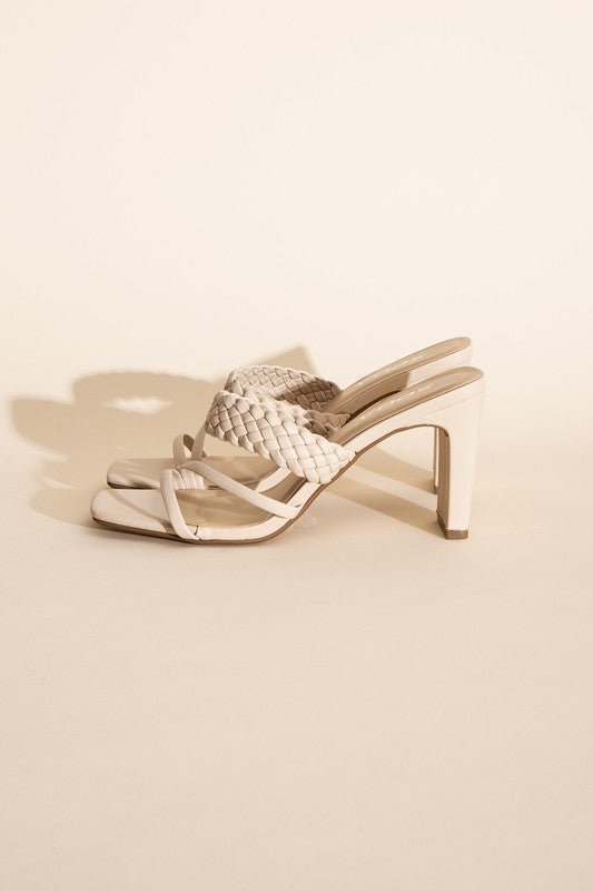CARMEN-S Braided Strap Sandal Heels from collection you can buy now from Fashion And Icon online shop