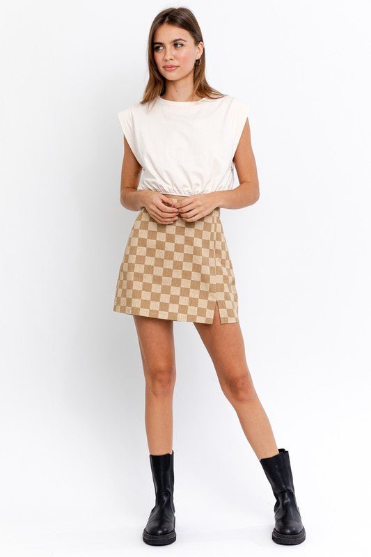 Checker Mini Skirt – Fashion And Icon