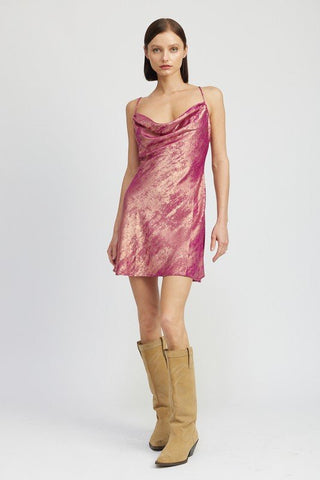 Cowl Neck Mini Dress from Mini Dresses collection you can buy now from Fashion And Icon online shop