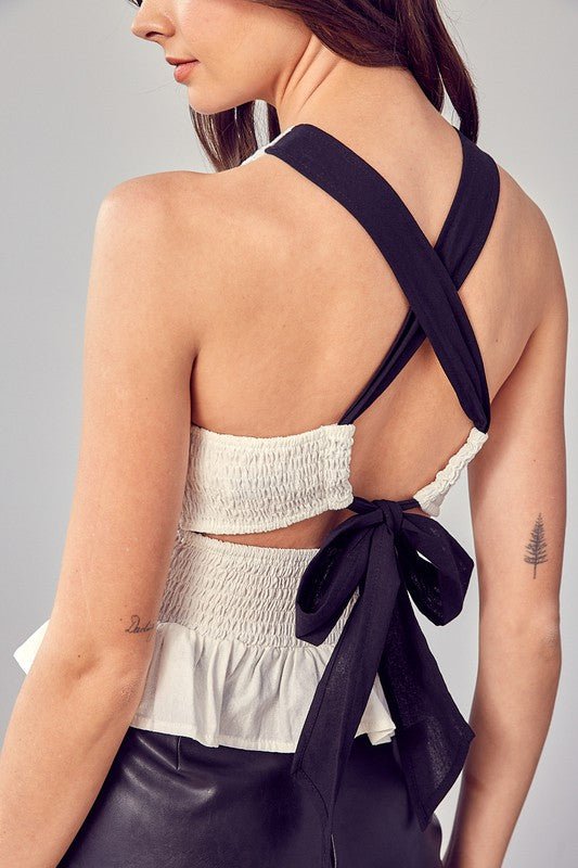 Criss Cross Back Top from Blouses collection you can buy now from Fashion And Icon online shop