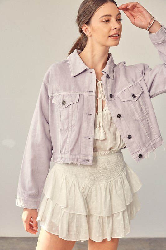 Cropped Denim Jacket from Denim Jackets collection you can buy now from Fashion And Icon online shop