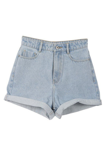 Cuffed Denim Shorts from Denim Shorts collection you can buy now from Fashion And Icon online shop