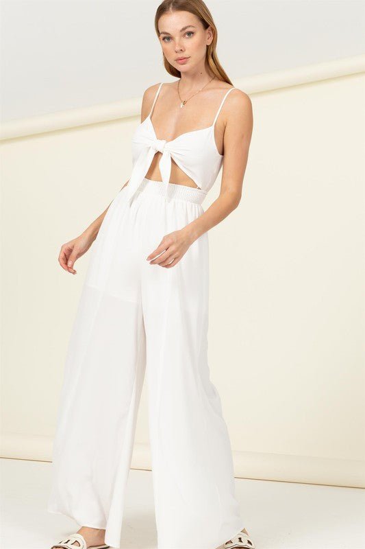 Cut Out Wide Leg Jumpsuit from Jumpsuits collection you can buy now from Fashion And Icon online shop