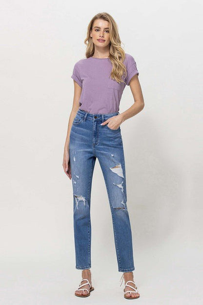 Distressed Mom Jeans from Jeans collection you can buy now from Fashion And Icon online shop