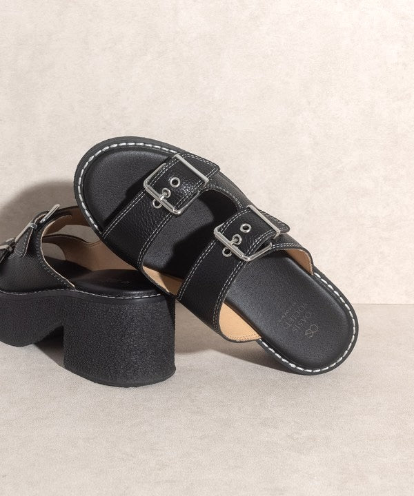 Double Strap Sandals With Buckles from Strap Sandal collection you can buy now from Fashion And Icon online shop