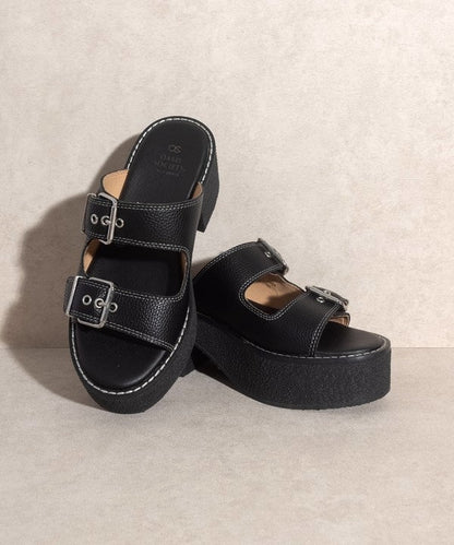 Double Strap Sandals With Buckles from Strap Sandal collection you can buy now from Fashion And Icon online shop