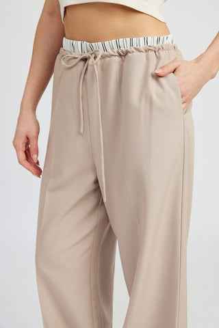 Double Waistband Pants from Pants collection you can buy now from Fashion And Icon online shop