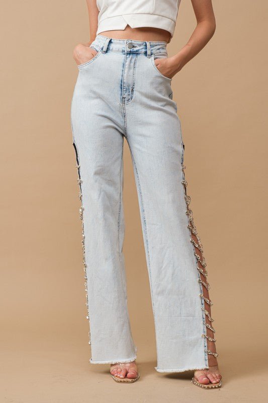 Embellished denim from Jeans collection you can buy now from Fashion And Icon online shop