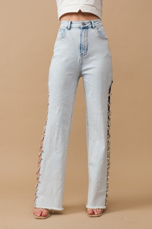 Embellished denim from Jeans collection you can buy now from Fashion And Icon online shop