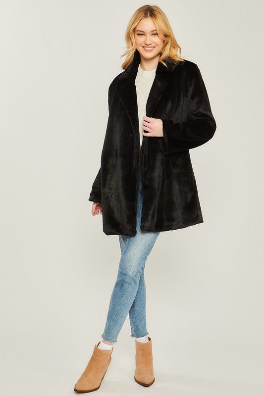 Faux Fur Midi Coat from Coats collection you can buy now from Fashion And Icon online shop