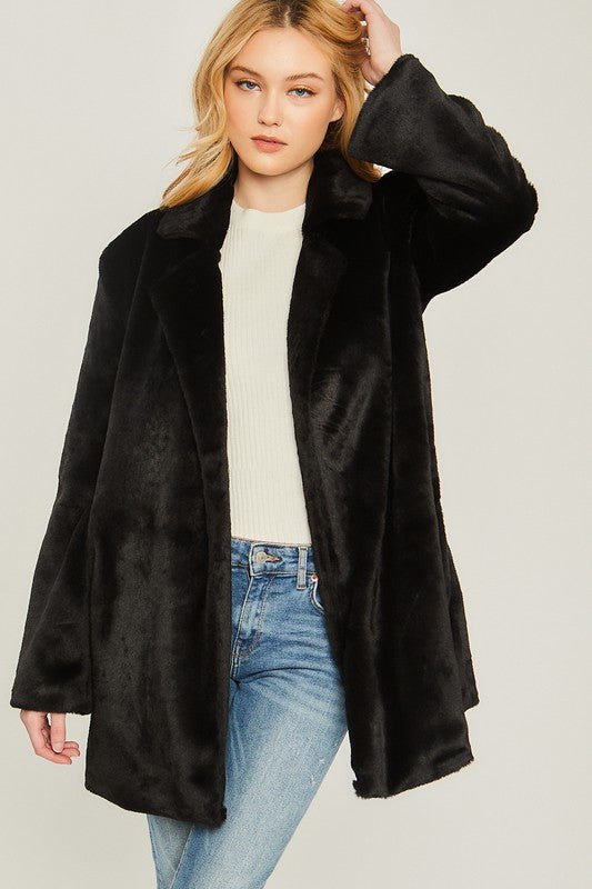 Faux Fur Midi Coat from Coats collection you can buy now from Fashion And Icon online shop