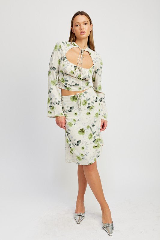 Floral Blouse With Neck Tie from collection you can buy now from Fashion And Icon online shop