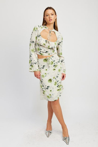 Floral Blouse With Neck Tie from collection you can buy now from Fashion And Icon online shop