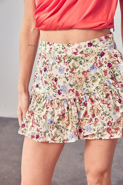 Floral Print Skort from Skorts collection you can buy now from Fashion And Icon online shop