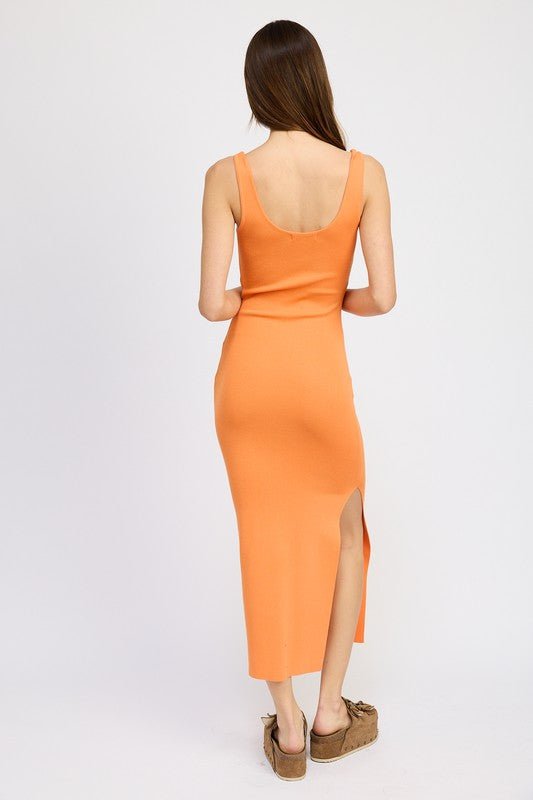 Front Knot Midi Dress from Midi Dresses collection you can buy now from Fashion And Icon online shop