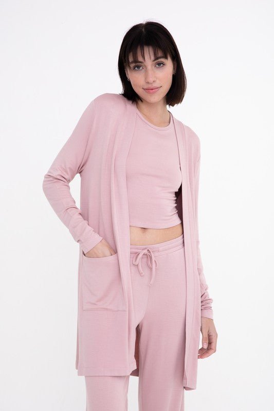 Front Open Terry Cardigan from Cardigans collection you can buy now from Fashion And Icon online shop
